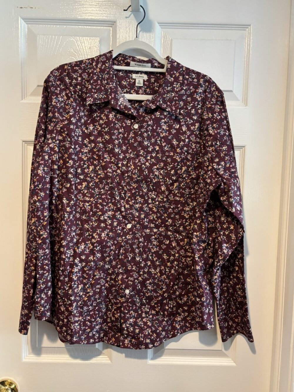 LL Bean Wrinkle Free Collared Button Down Shirt